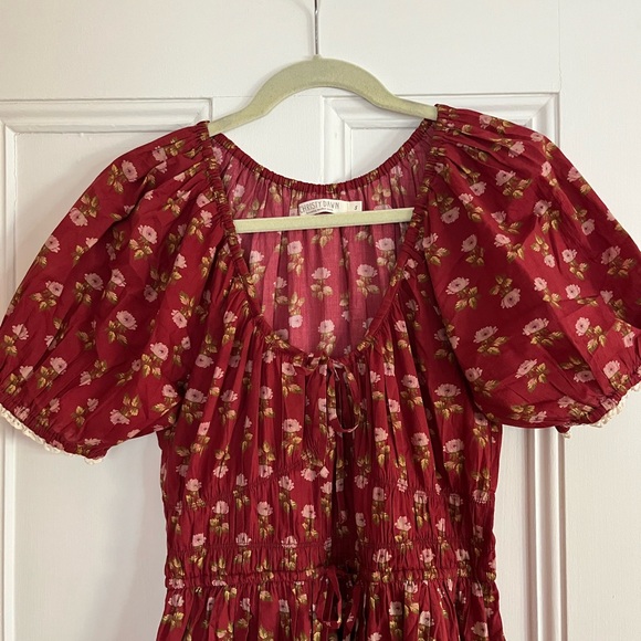 CHRISTY DAWN Brynne dress red floral size Small NWOT - Picture 2 of 5